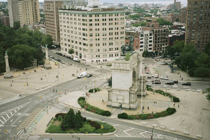 Grand Army Plaza seen from above